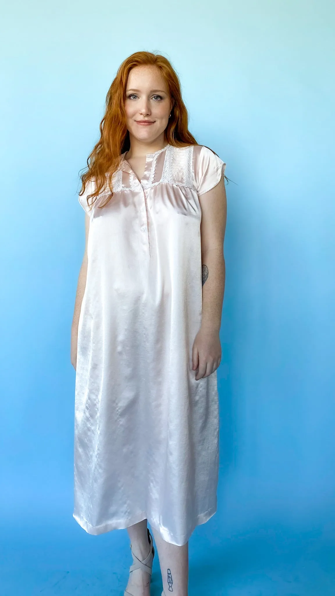 1980s Oscar de la Renta Nightgown, sz. L