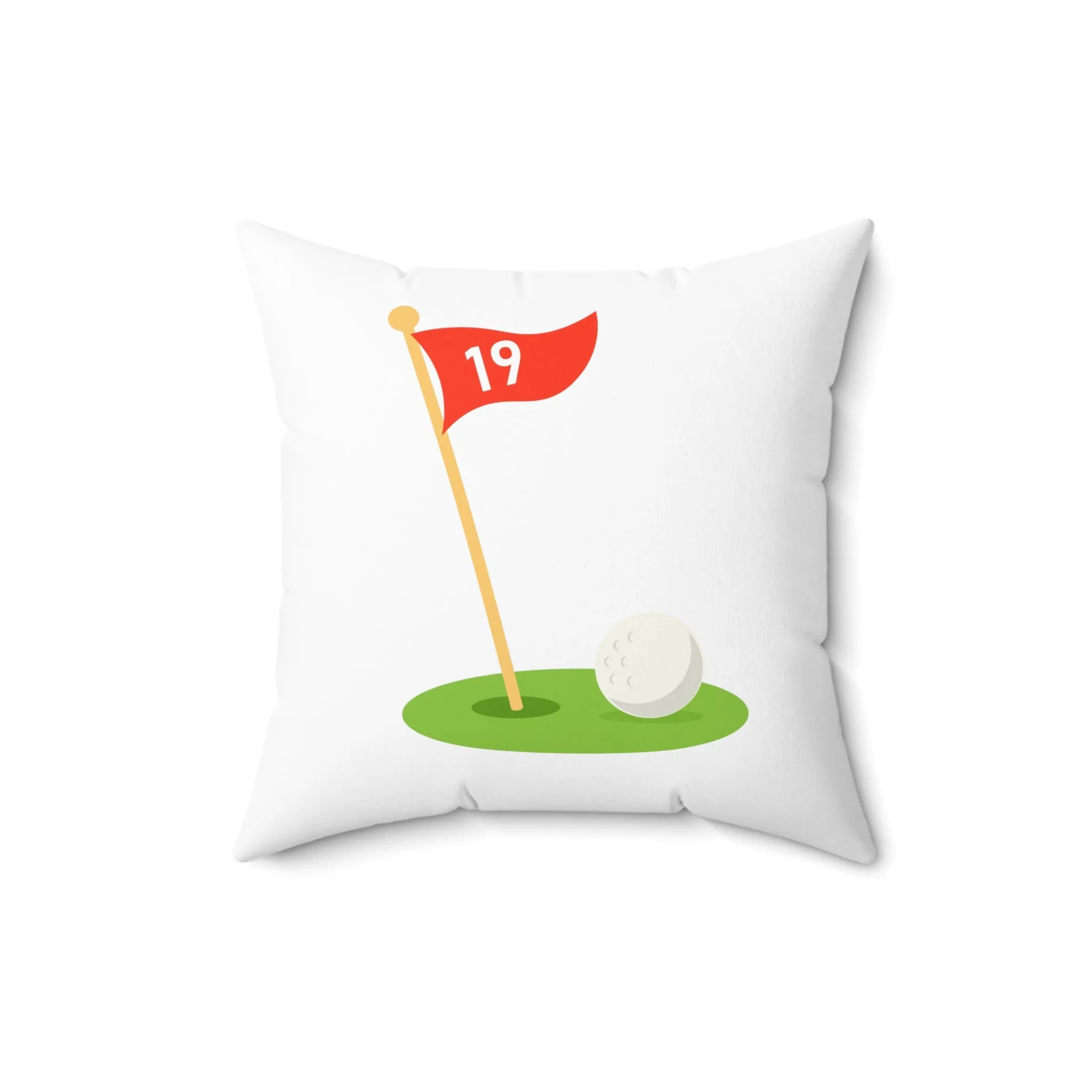 19th HOLE Spun Polyester Square Pillow