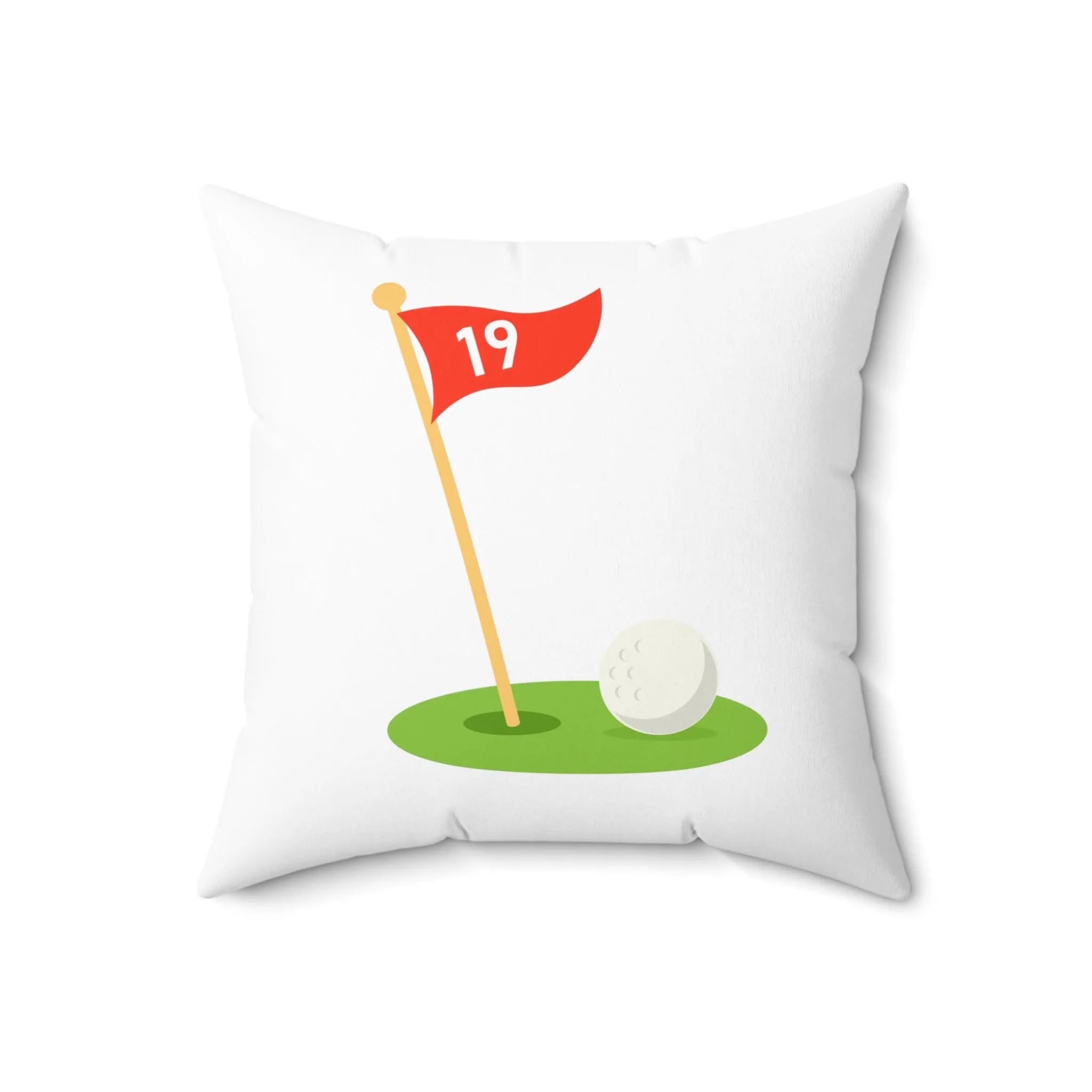 19th HOLE Spun Polyester Square Pillow