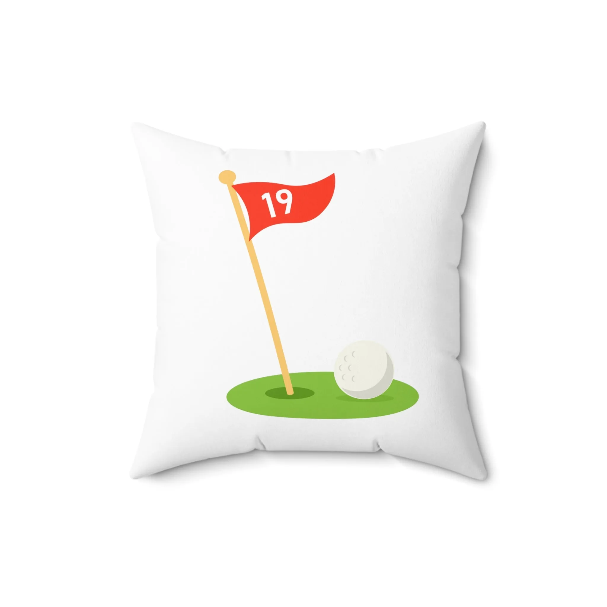 19th HOLE Spun Polyester Square Pillow