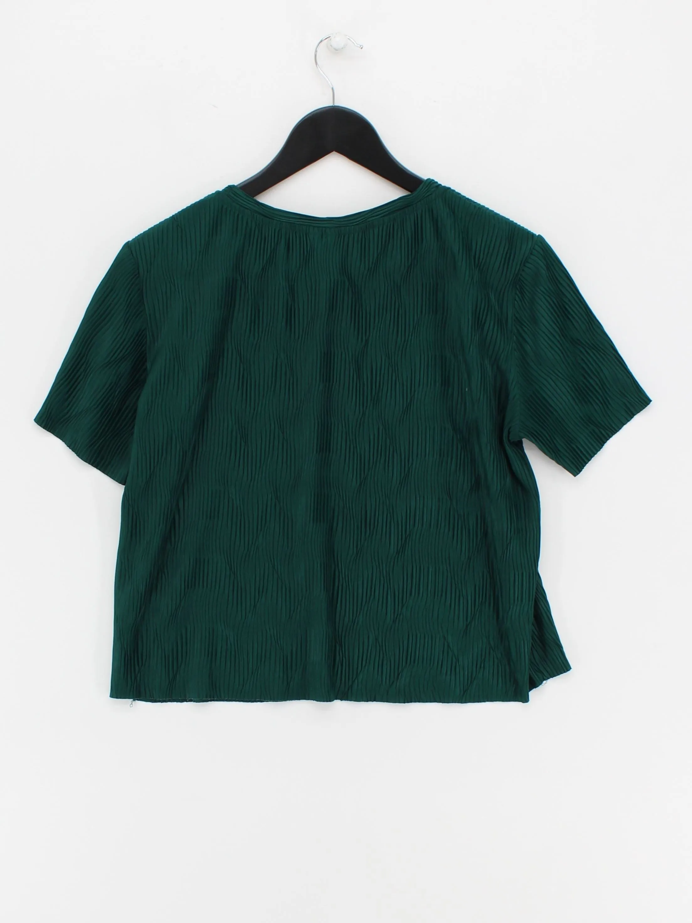 & Other Stories Women's Blouse UK 10 Green 100% Polyester