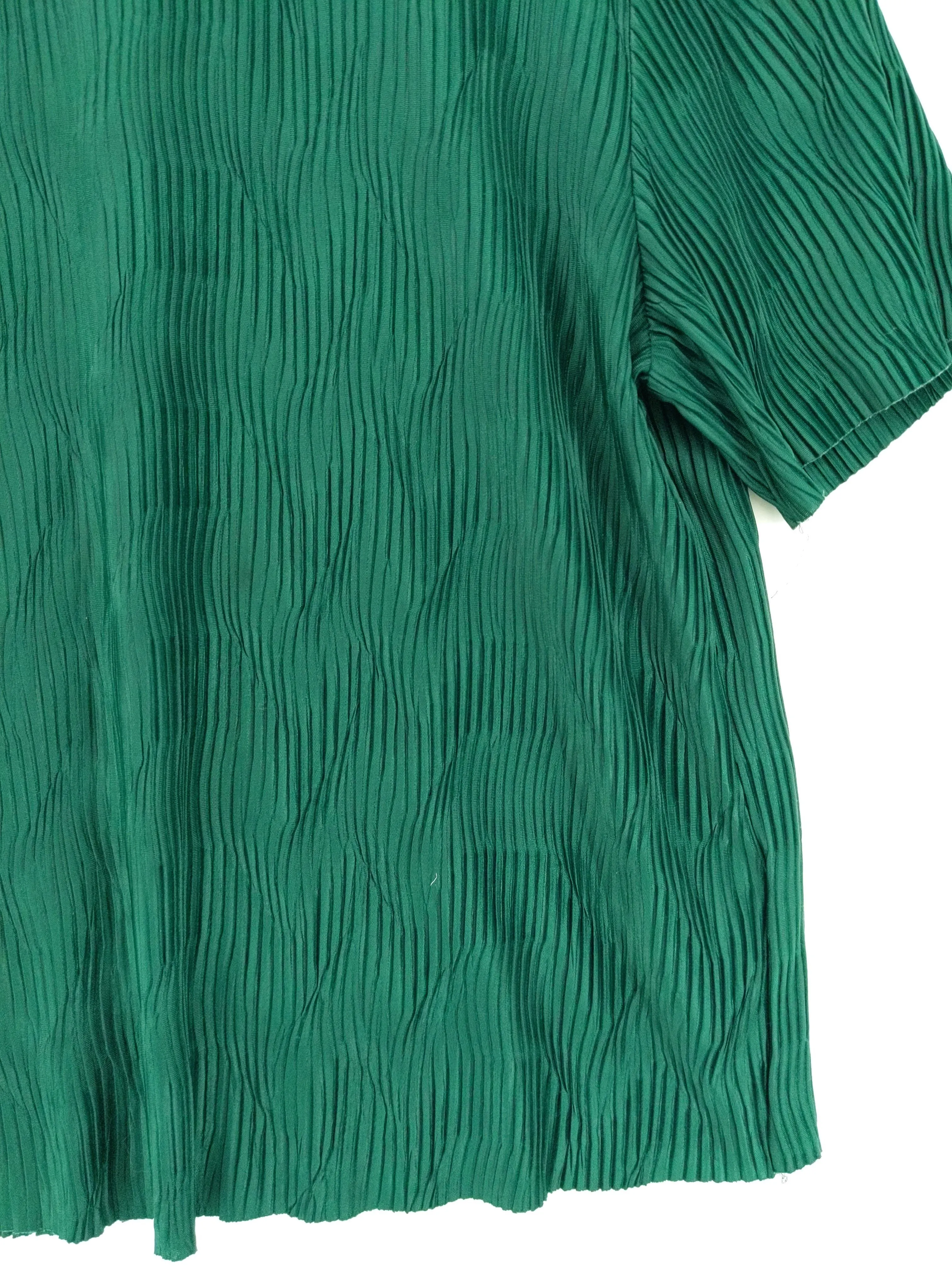 & Other Stories Women's Blouse UK 10 Green 100% Polyester