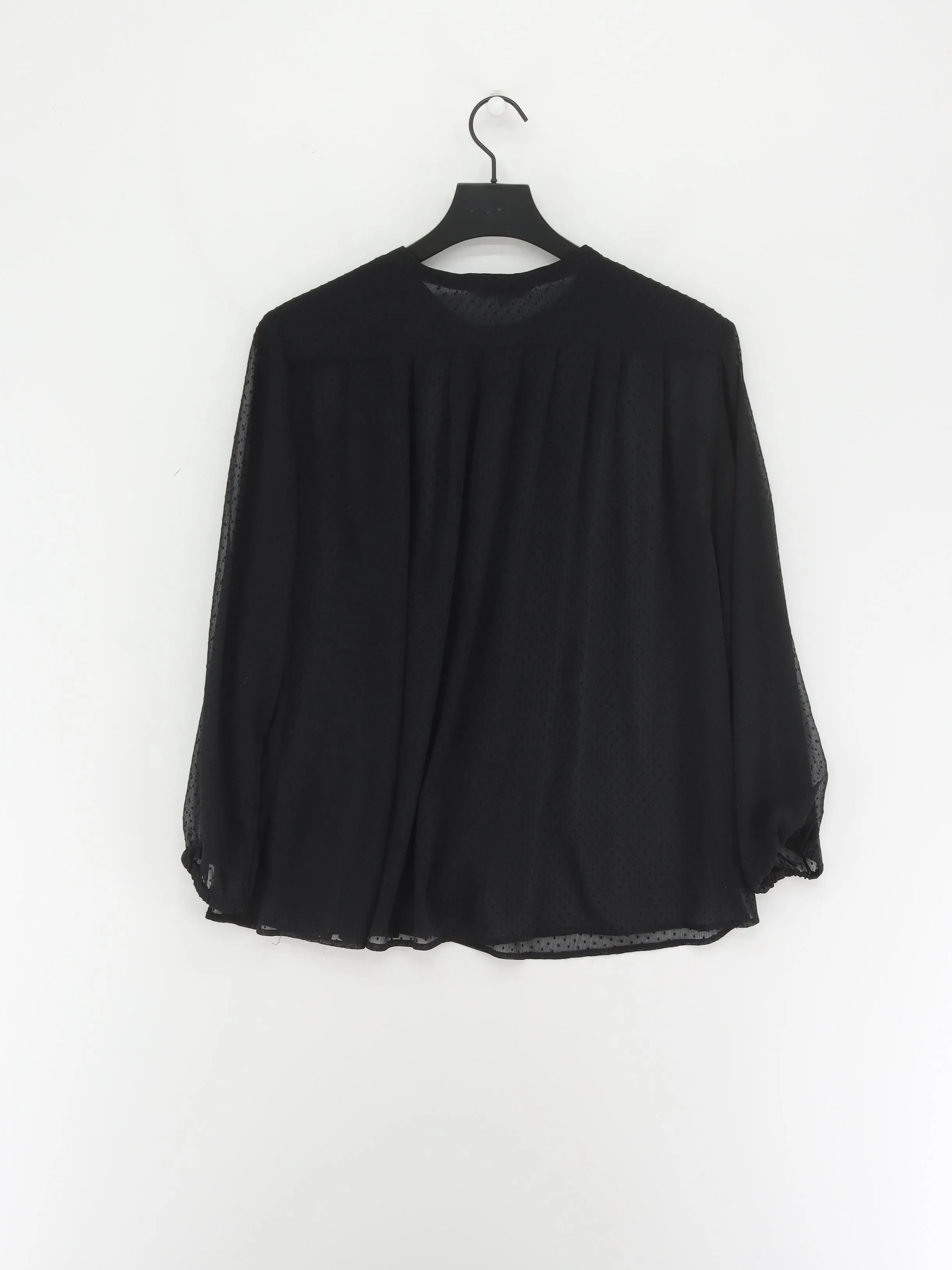 & Other Stories Women's Blouse UK 8 Black 100% Polyester