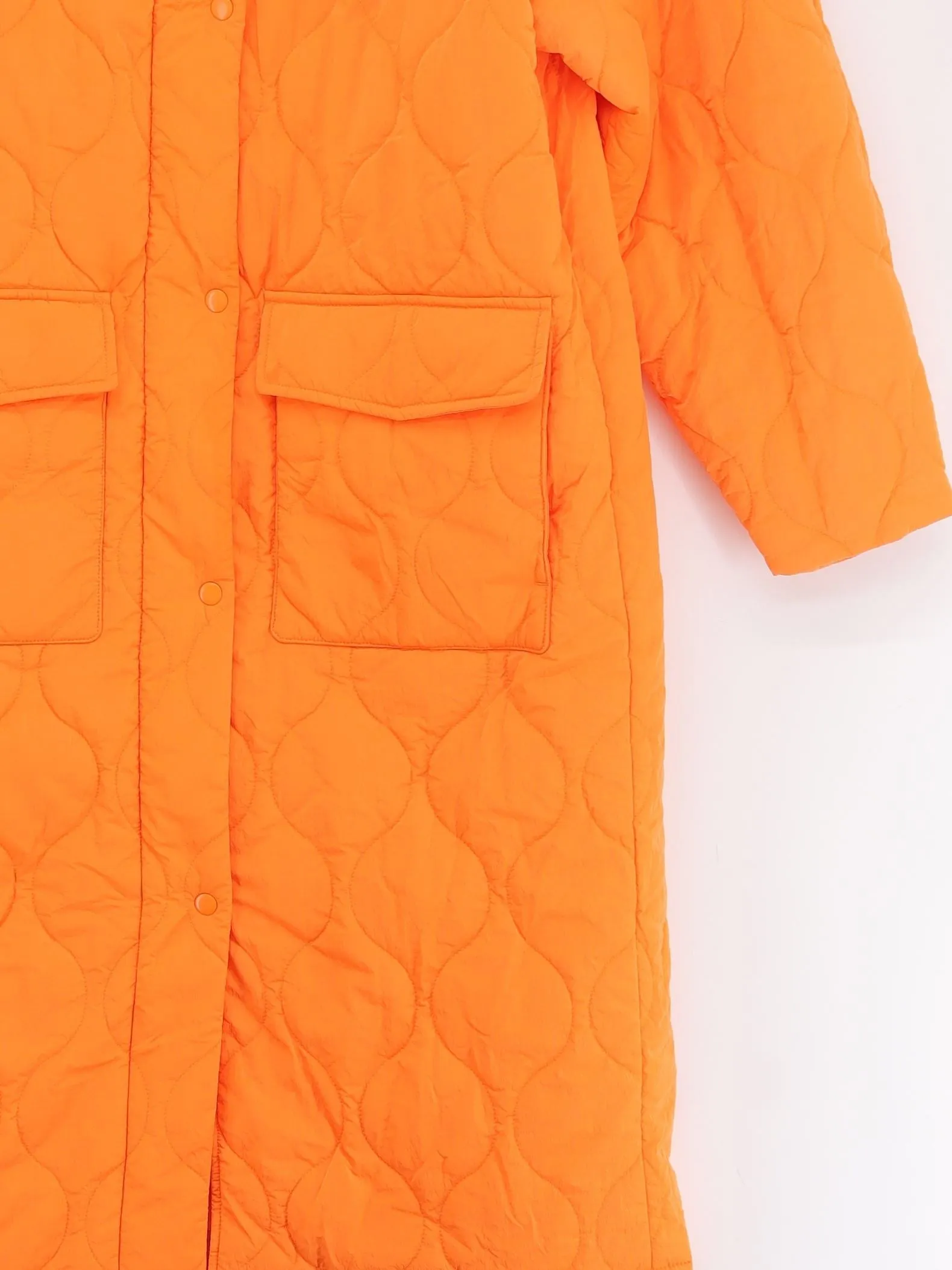 & Other Stories Women's Coat XS Orange Polyamide with Polyester