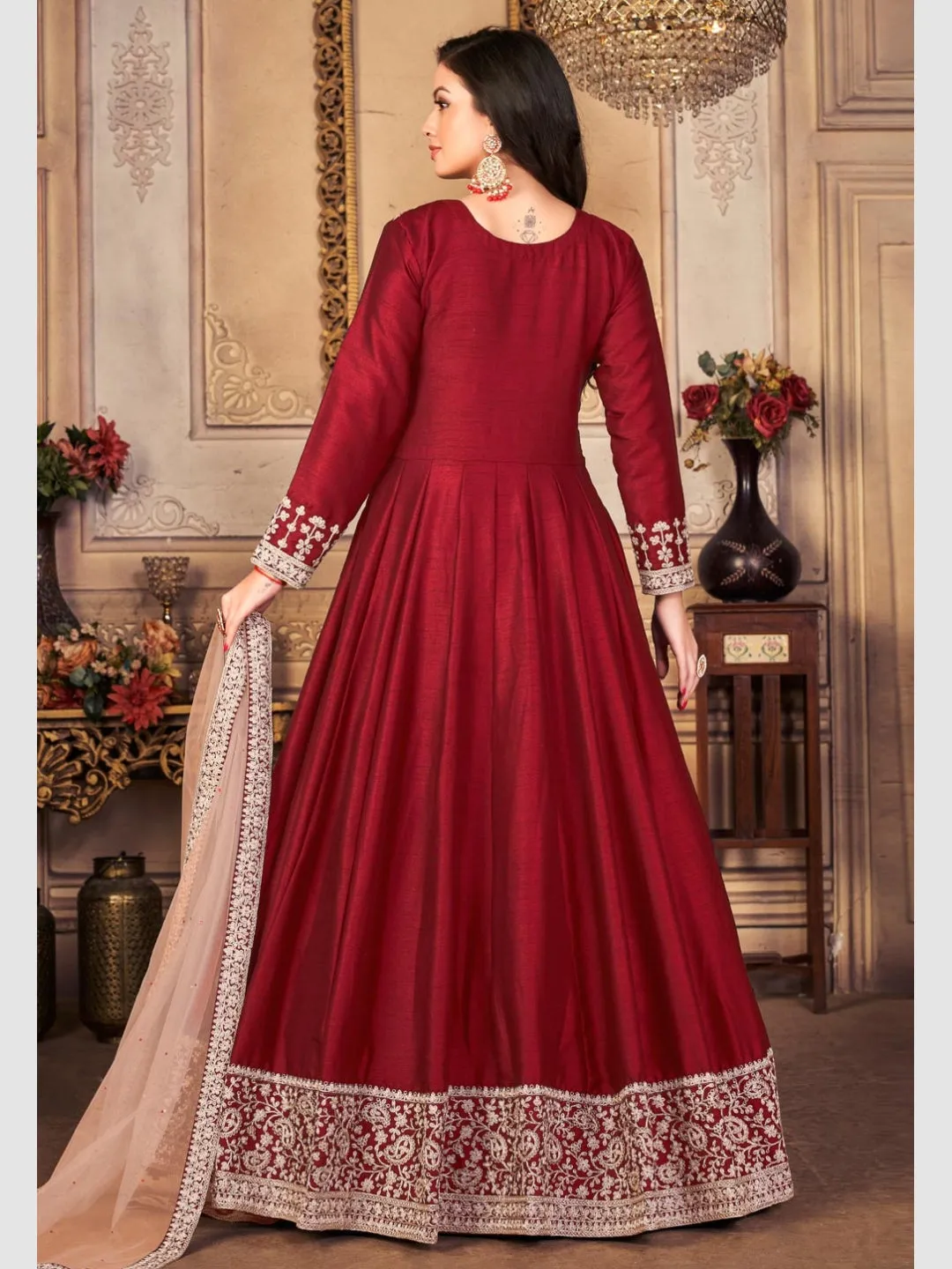 Art Silk - Anarkali Dress