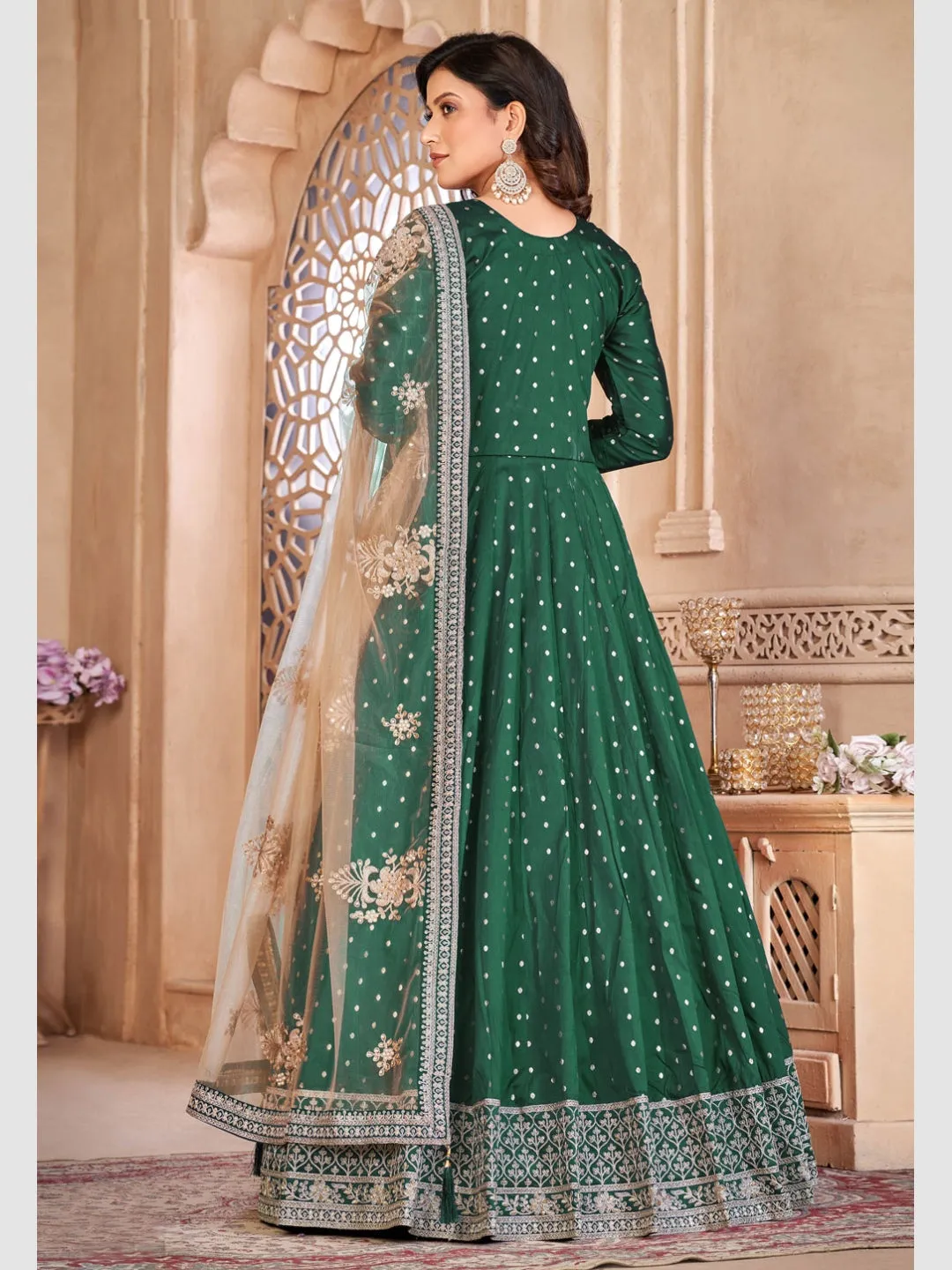 Art Silk Embroidery - Anarkali