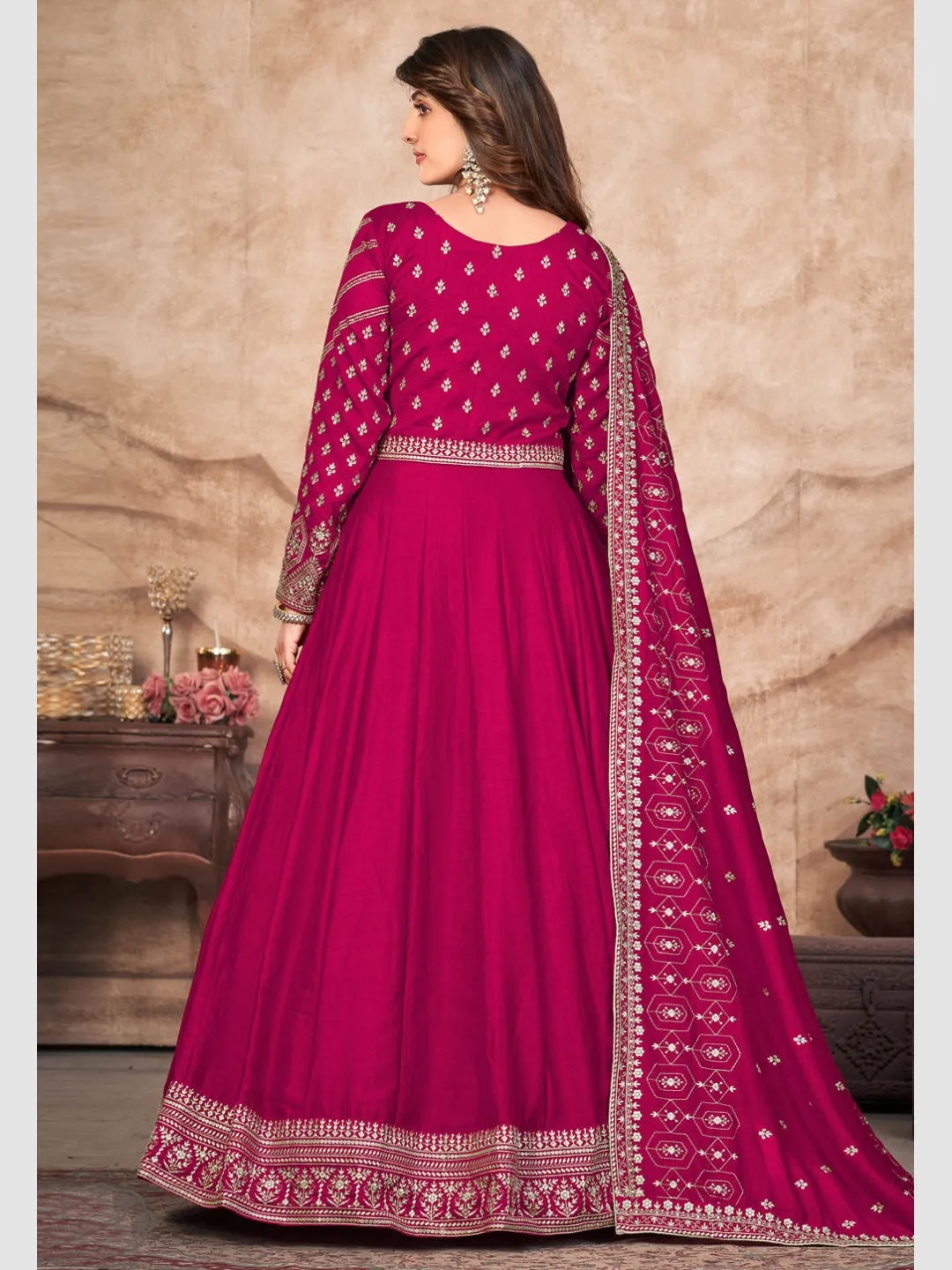 Art Silk Embroidery - Anarkali