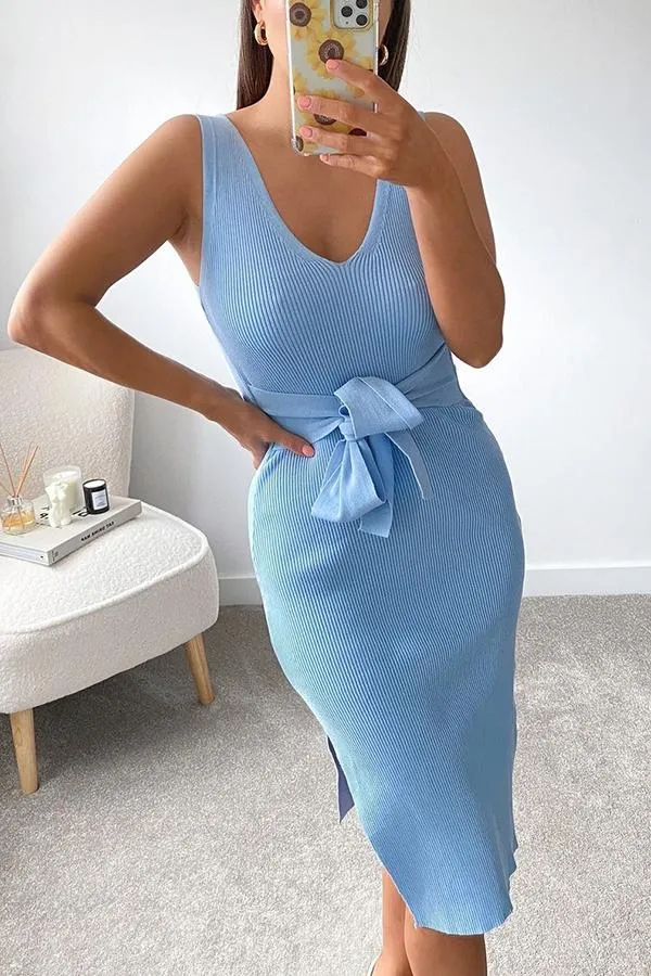 Athens Knitted Bodycon Midi Dress