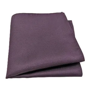 Aubergine Silk Pocket Square