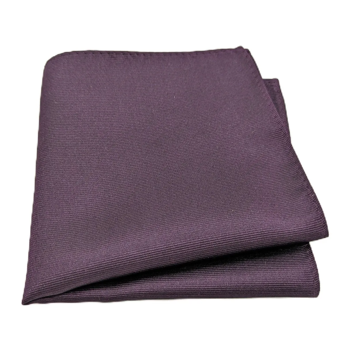 Aubergine Silk Pocket Square