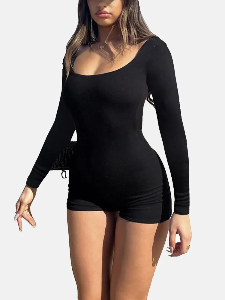 Backless Bodycon Romper