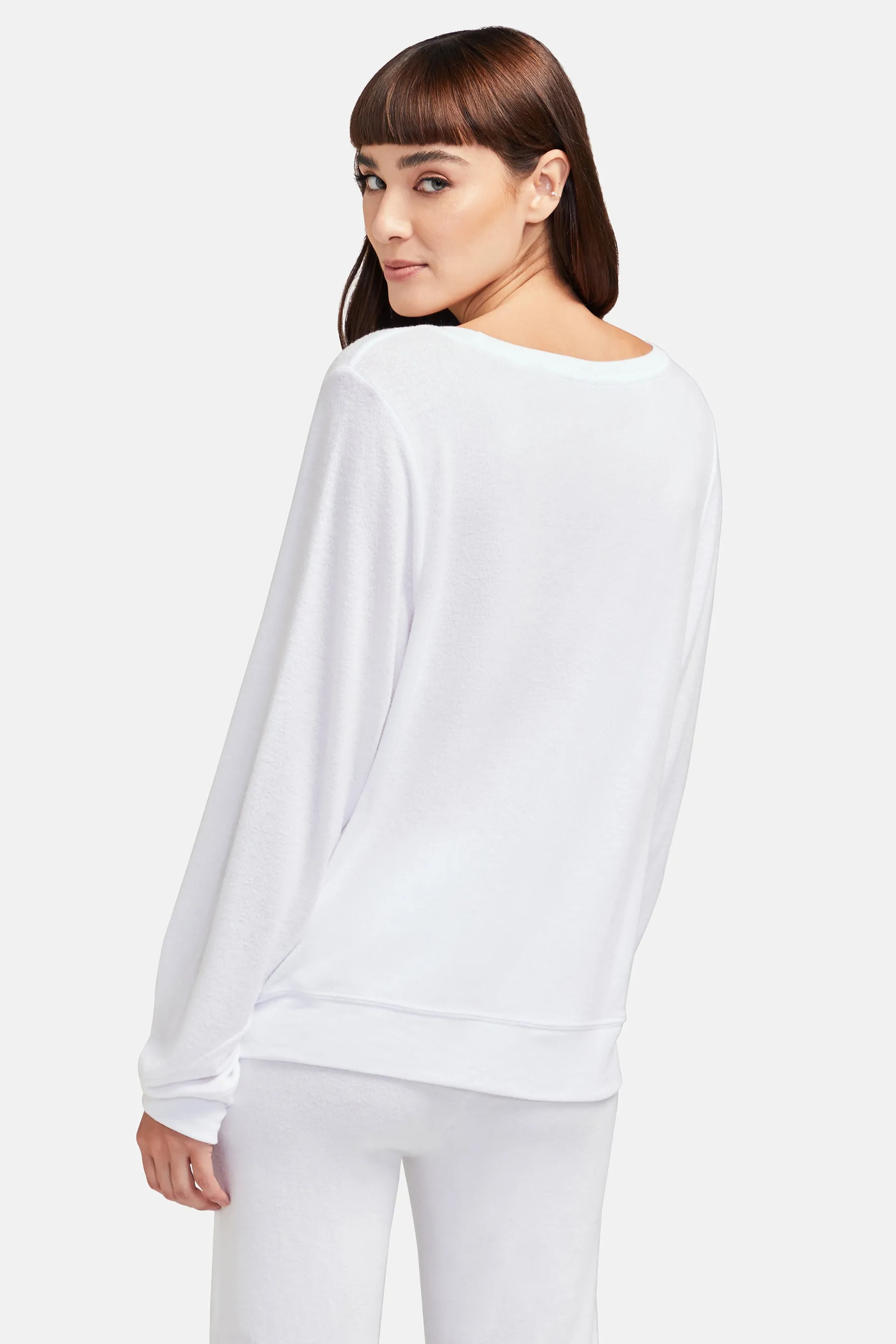 Baggy Beach Jumper | Clean White