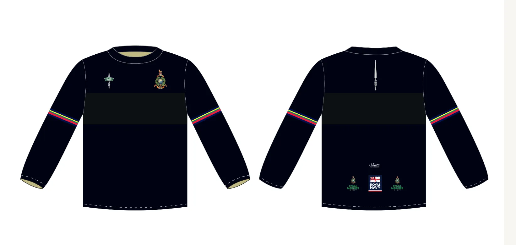 Baggy Fit - Royal Marine Long Sleeve MTB Jersey - Baggy Fit