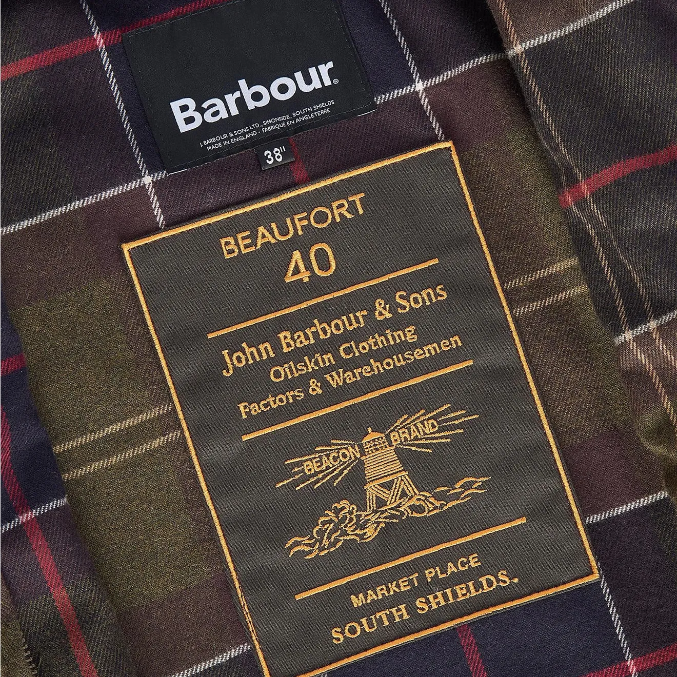 Barbour Beaufort 40 Wax Jacket Navy