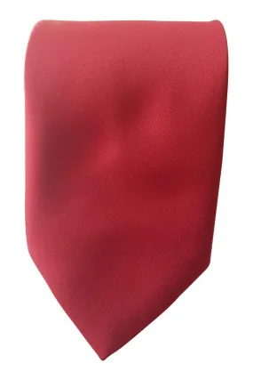 BEAU MONDE Red Polyester Classic Tie (57.5)