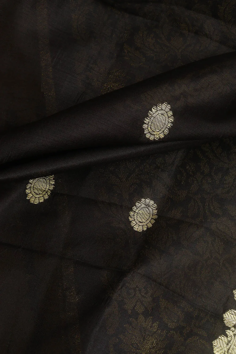 Black Banarasi Silk Brocade Suit With Banarasi Pure Katan Silk Kadwa Dupatta