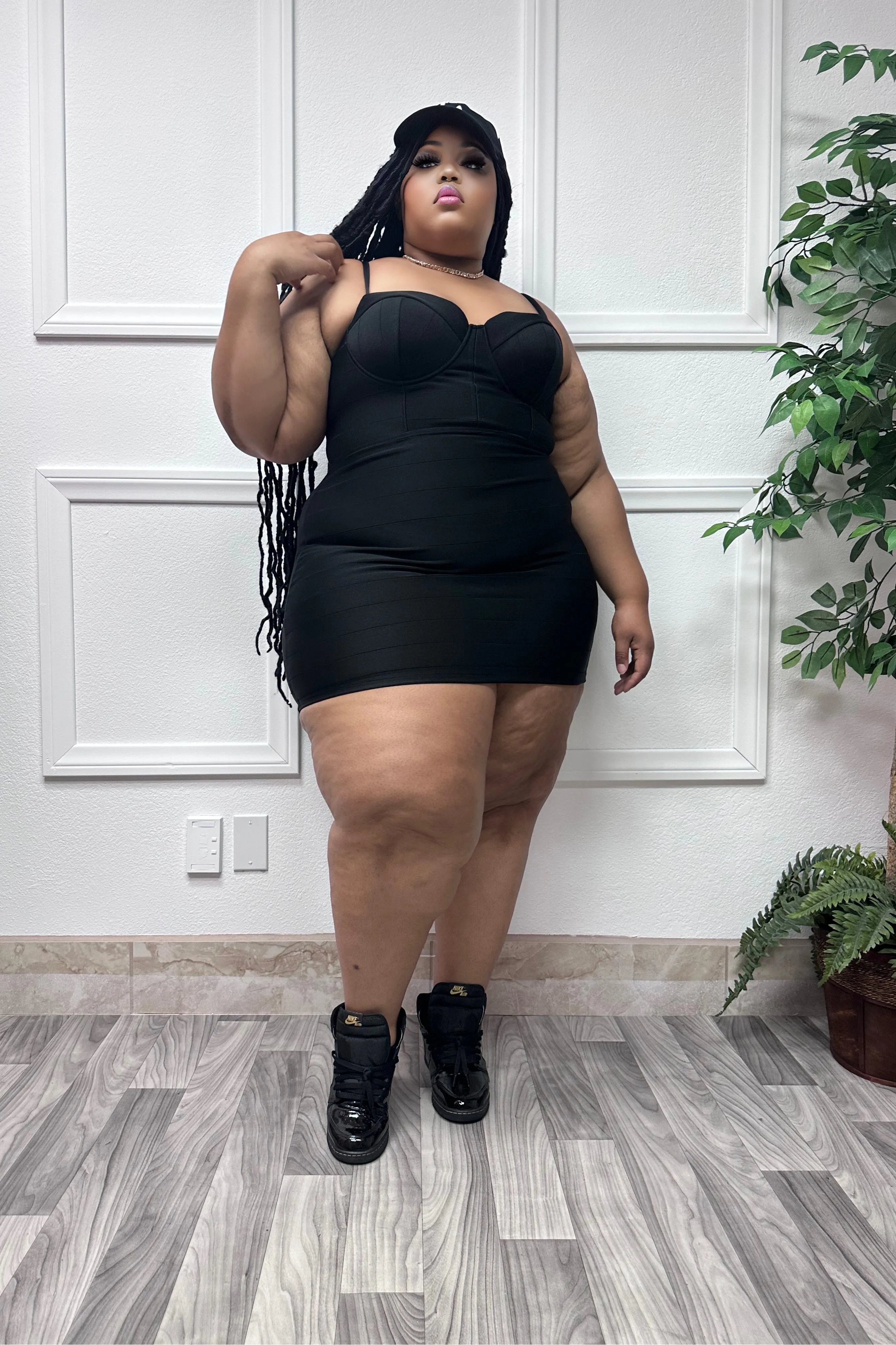 Black Becky   size Bodycon Dress