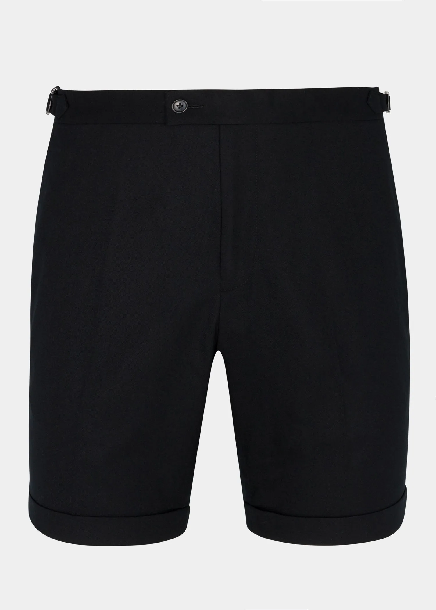 Black Linen Shorts