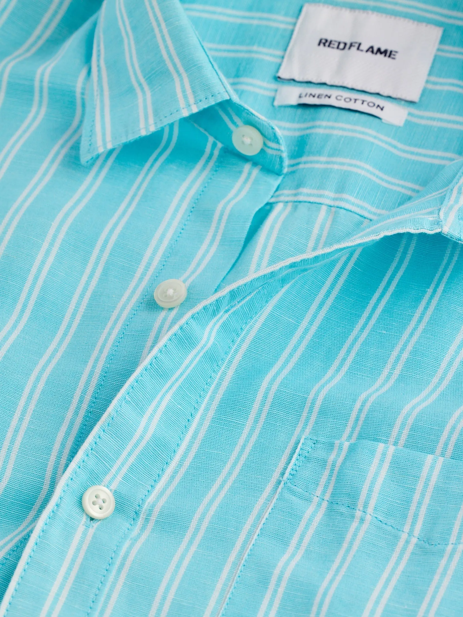 Blue Striped Linen Shirt