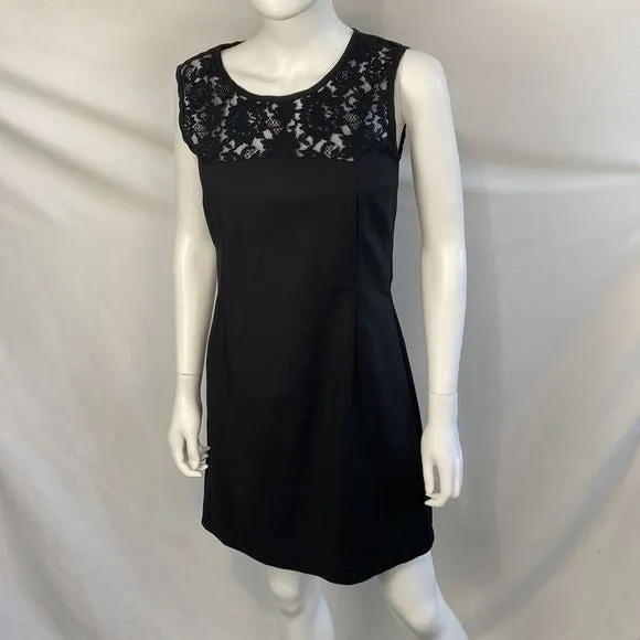 CacharelBlackwith Lace Detail Dress