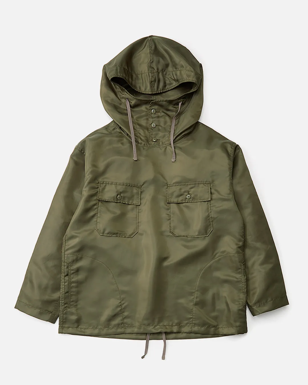 Cagoule Shirt - Olive Drab Polyester Pilot Twill