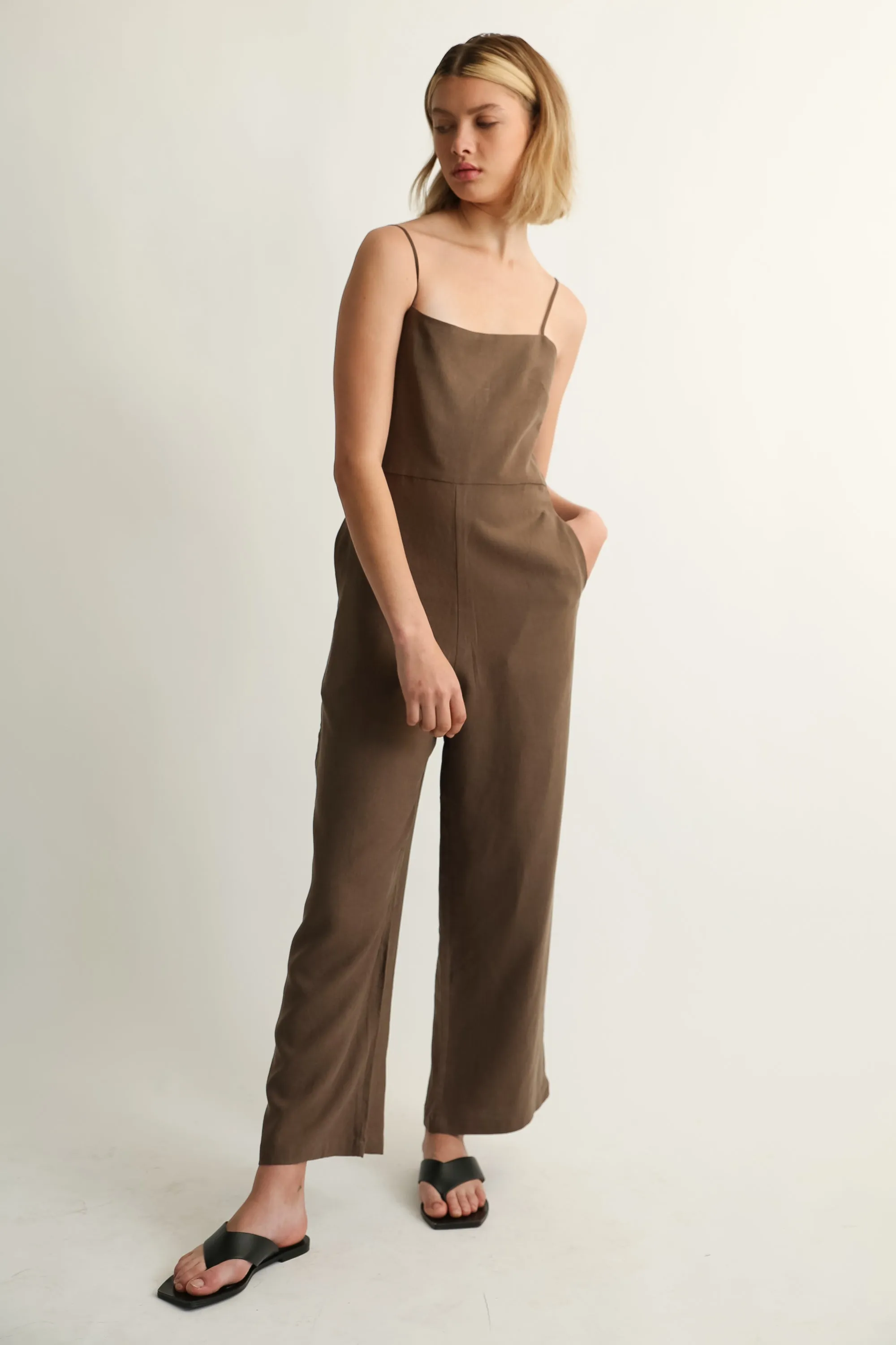 Camisole Linen Jumpsuit