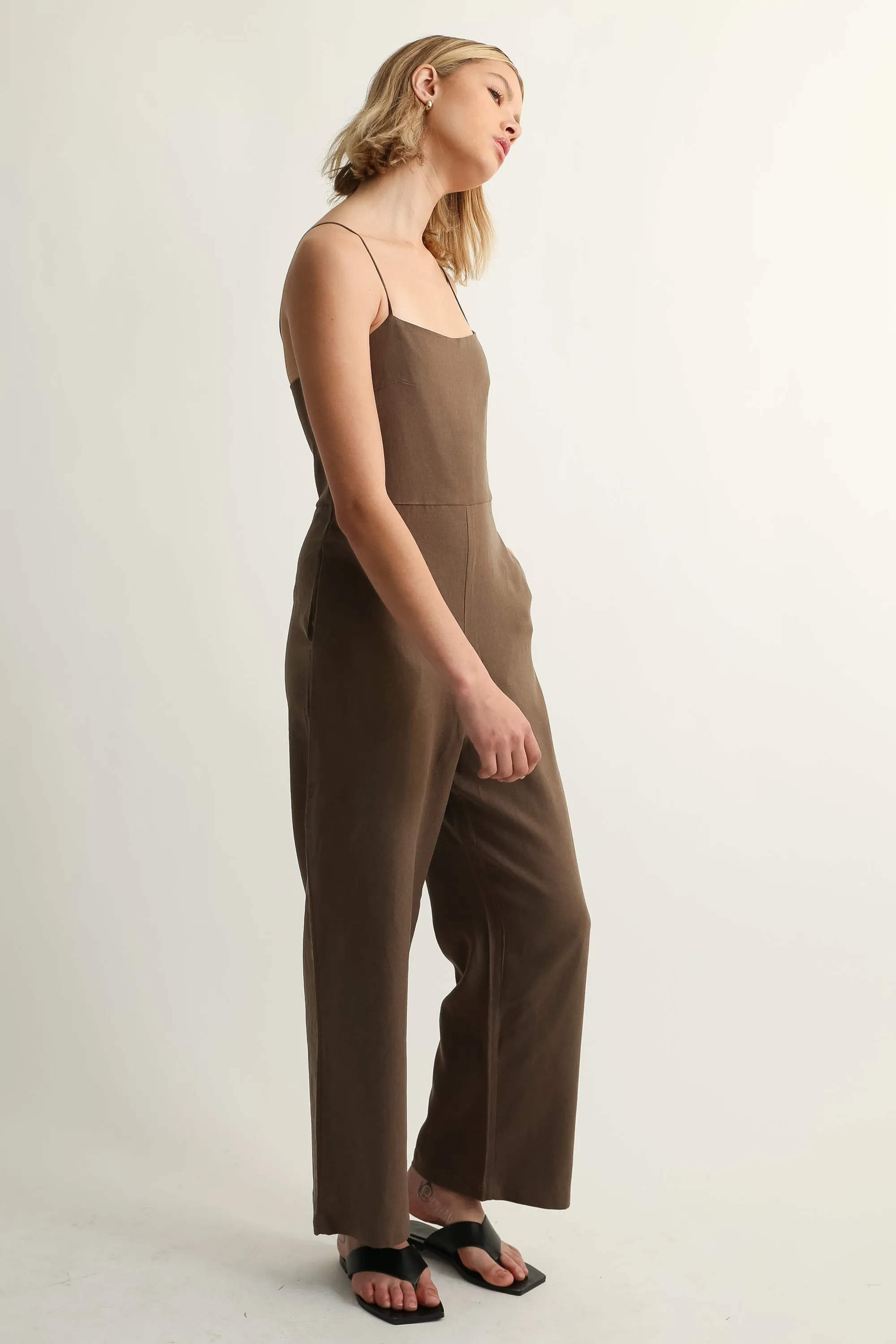 Camisole Linen Jumpsuit