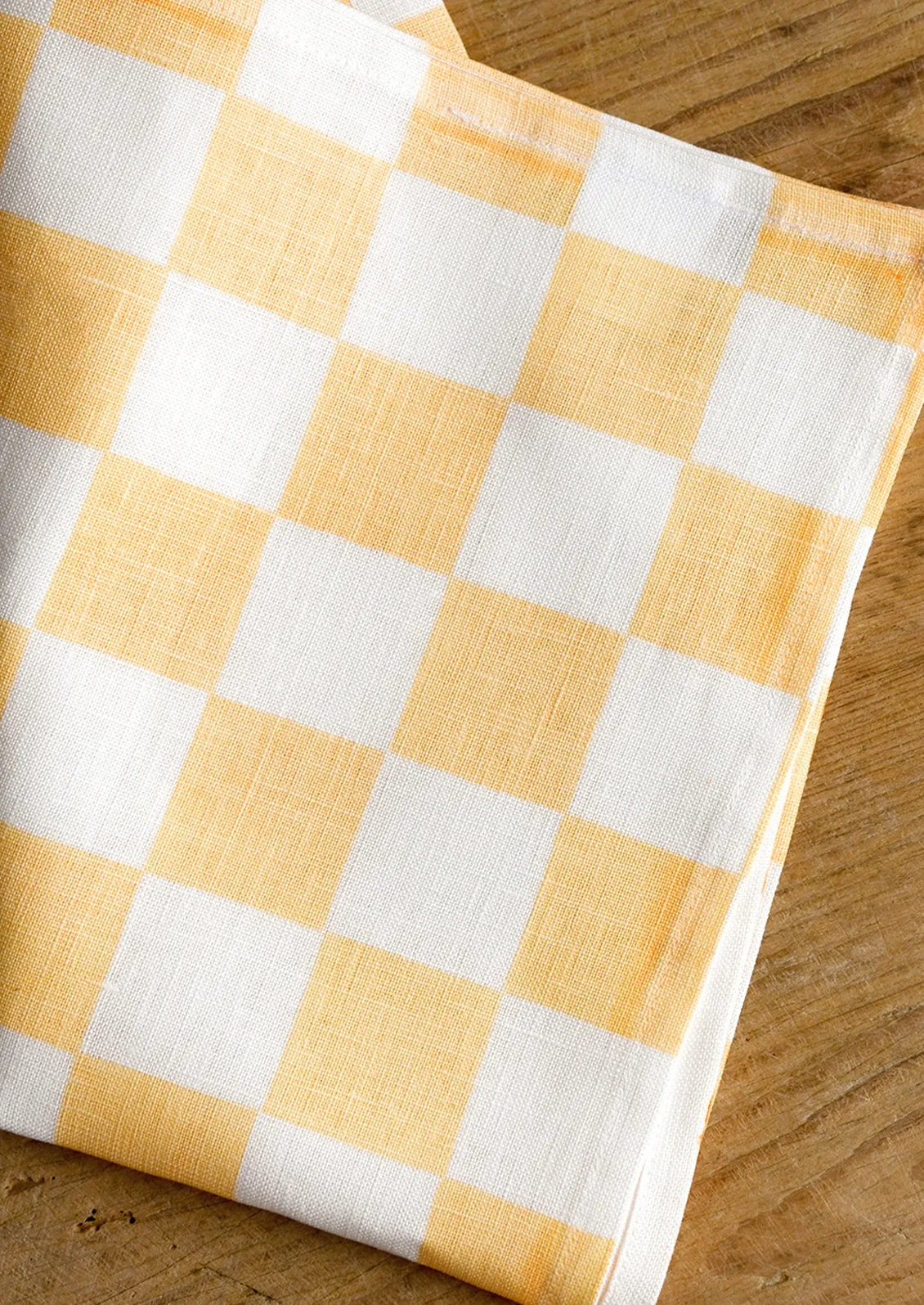 Checkered Linen Tea Towel