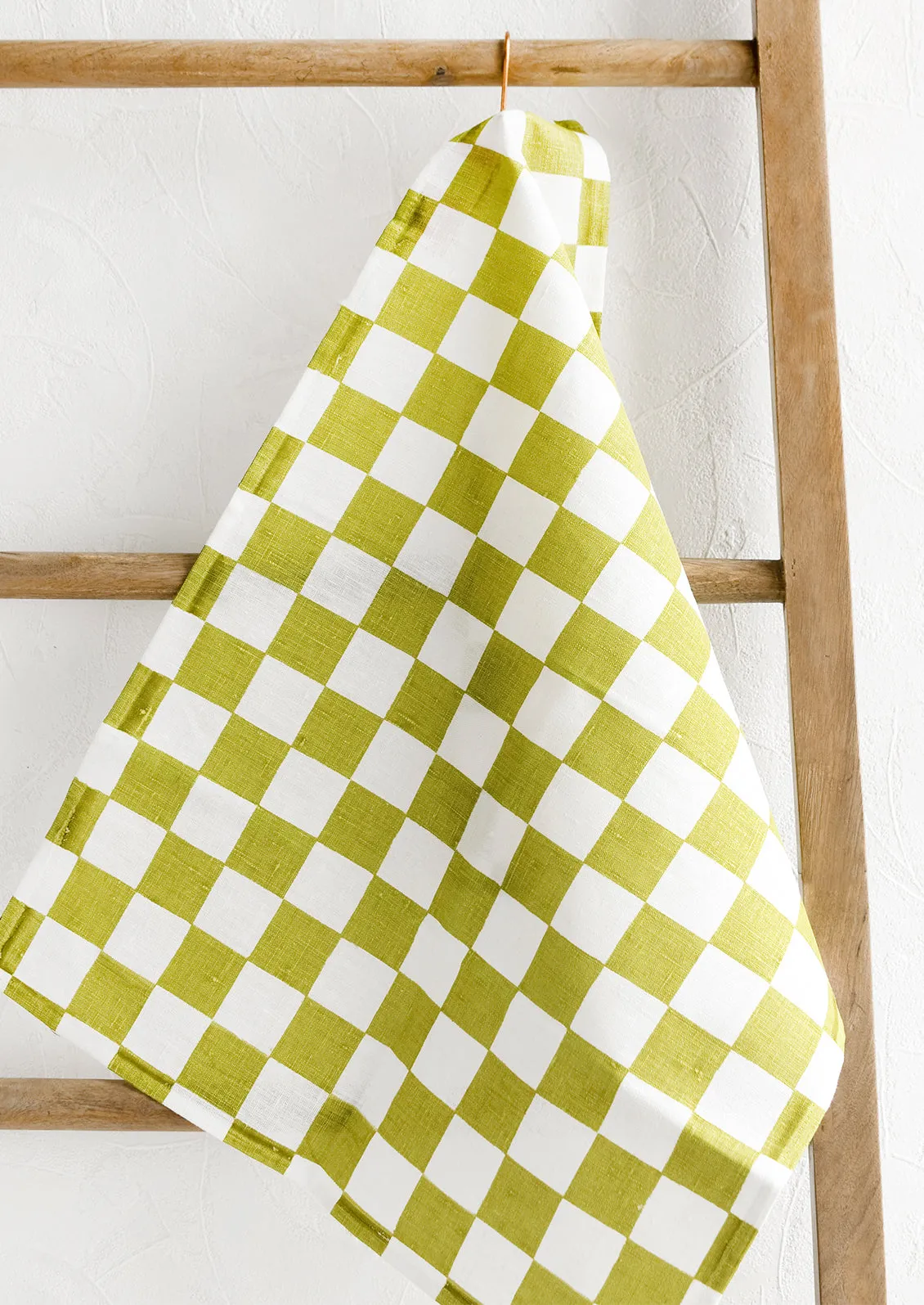 Checkered Linen Tea Towel