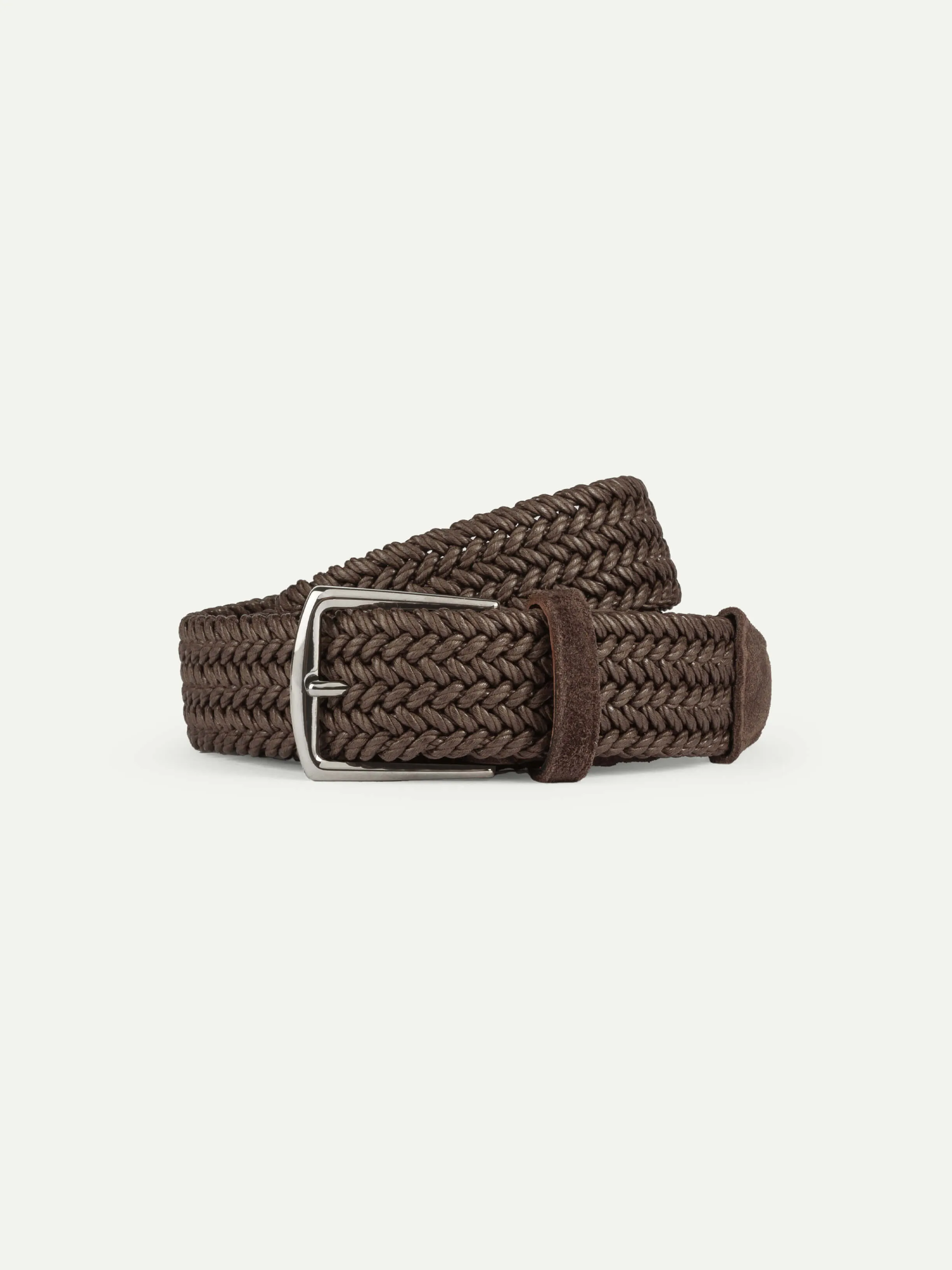 Chocolate Waxed Cotton Belt