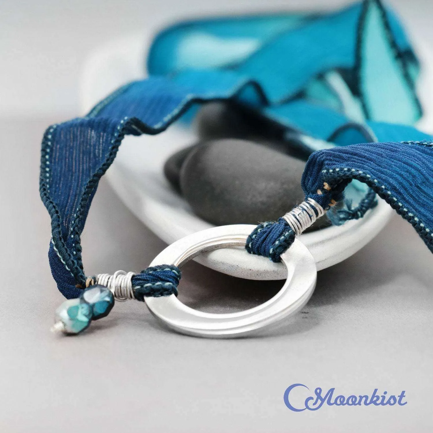 Choose Joy - Inspirational Silk Woman's Bracelet | Moonkist Designs