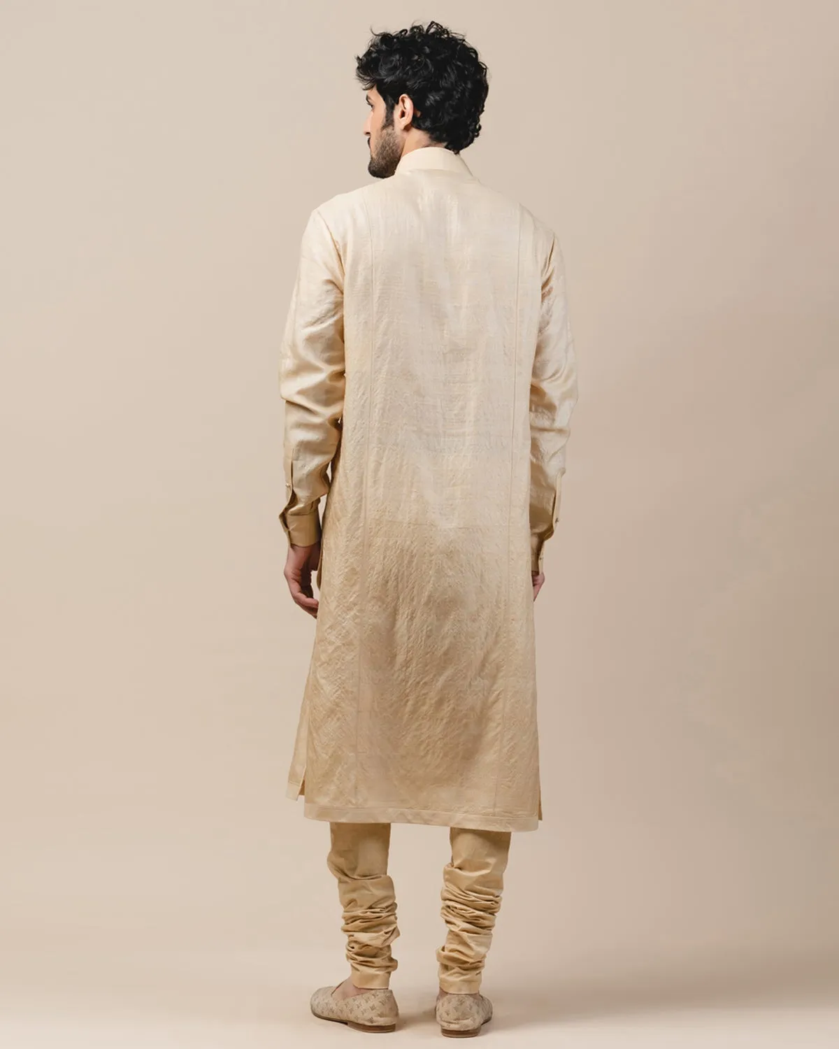 Classic Gold Silk Kurta Set