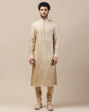 Classic Gold Silk Kurta Set