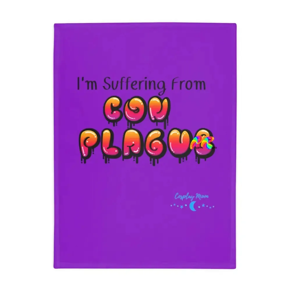 Con Plague Purple Polyester Blanket