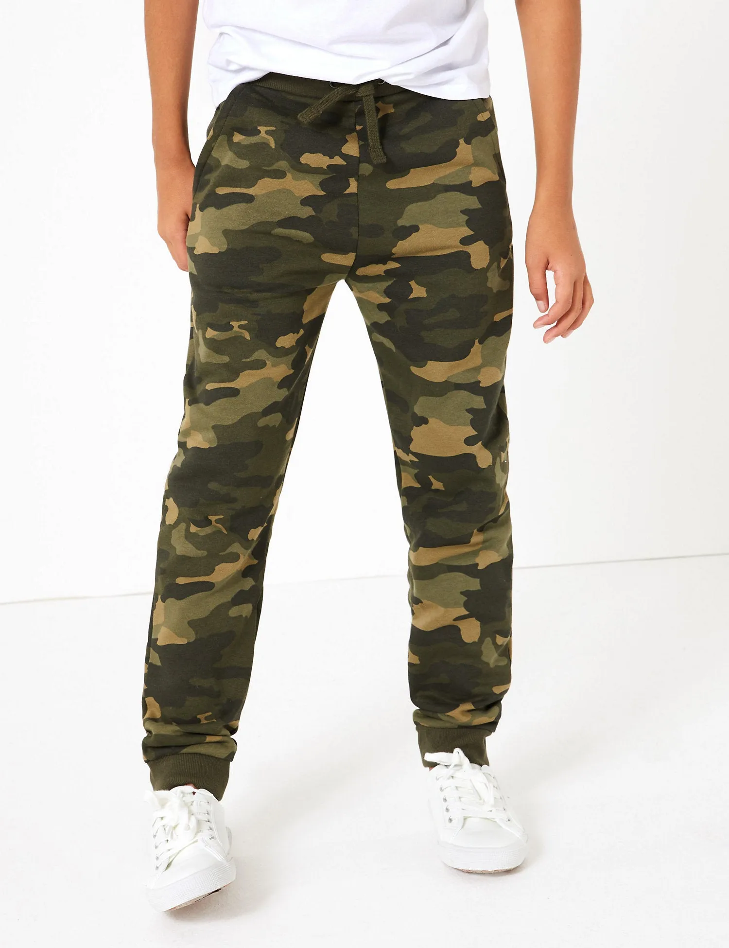 Cotton Camouflage Joggers