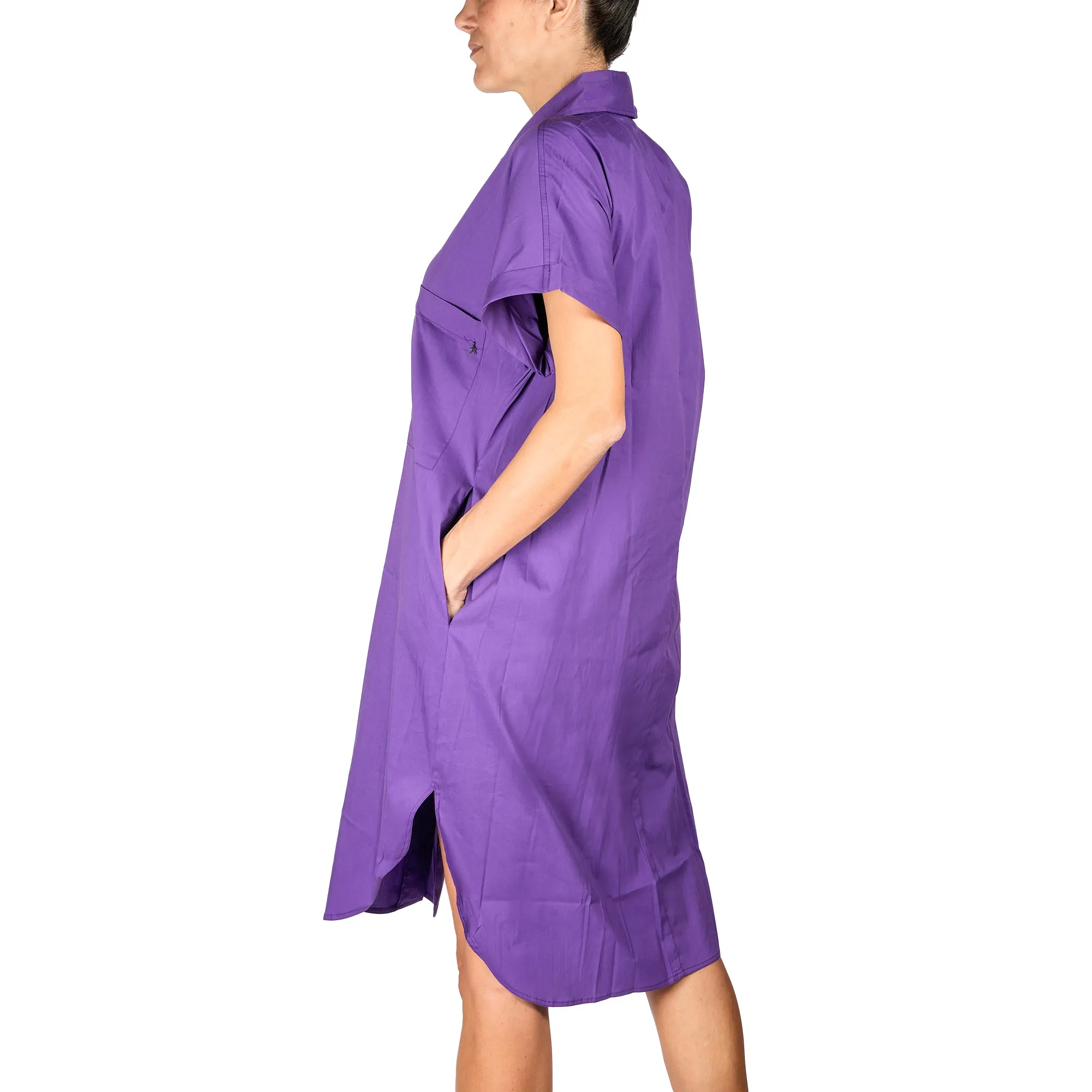 Cotton Dress Purple