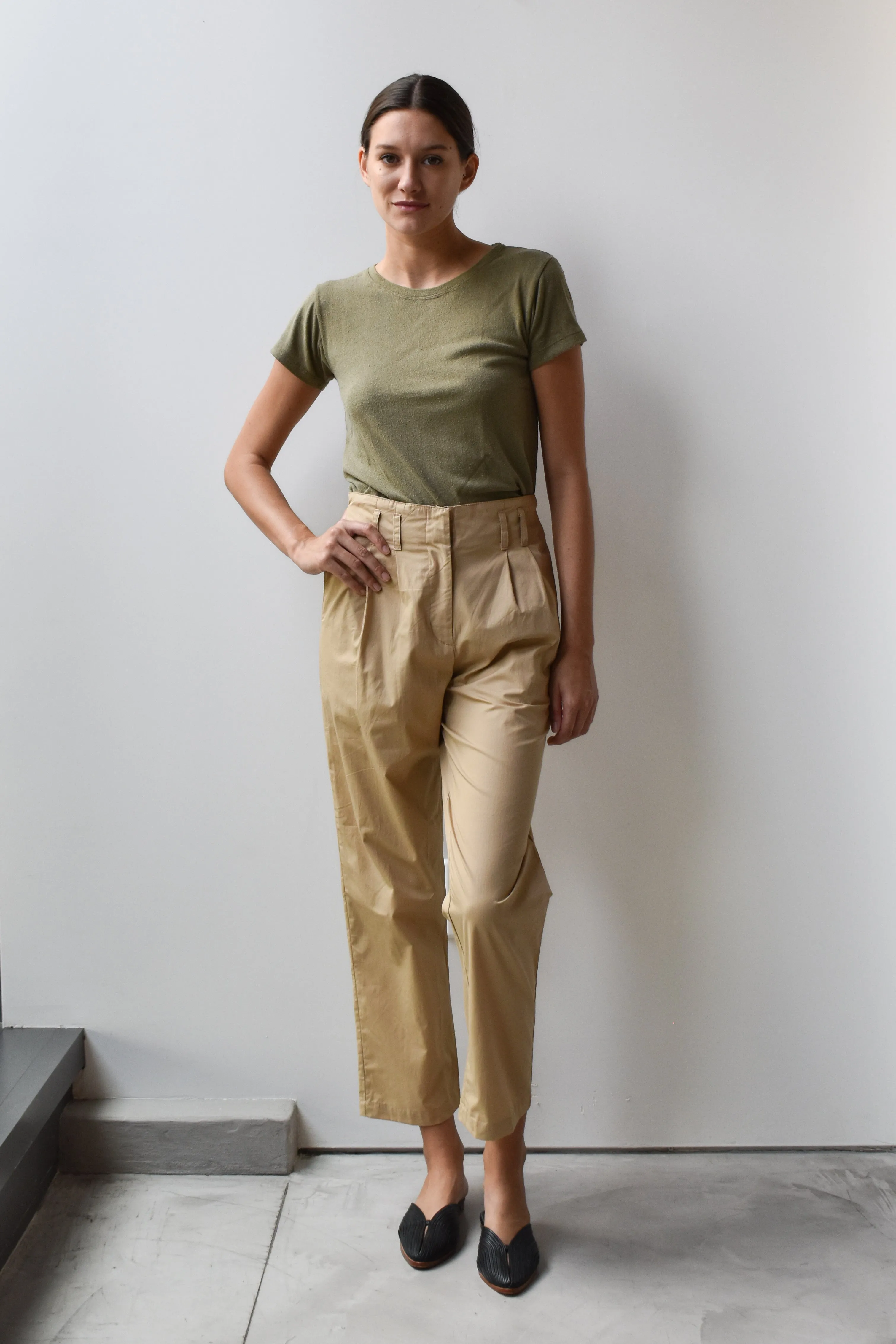 Cotton Poplin Trouser