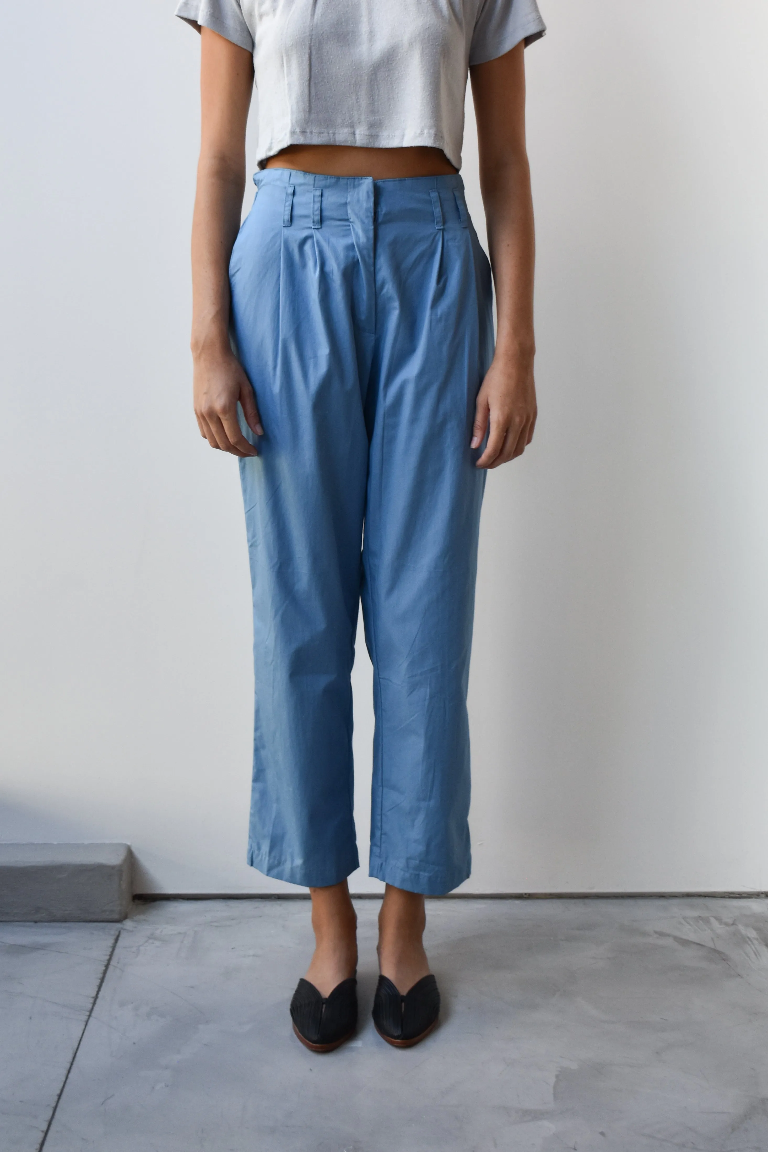 Cotton Poplin Trouser