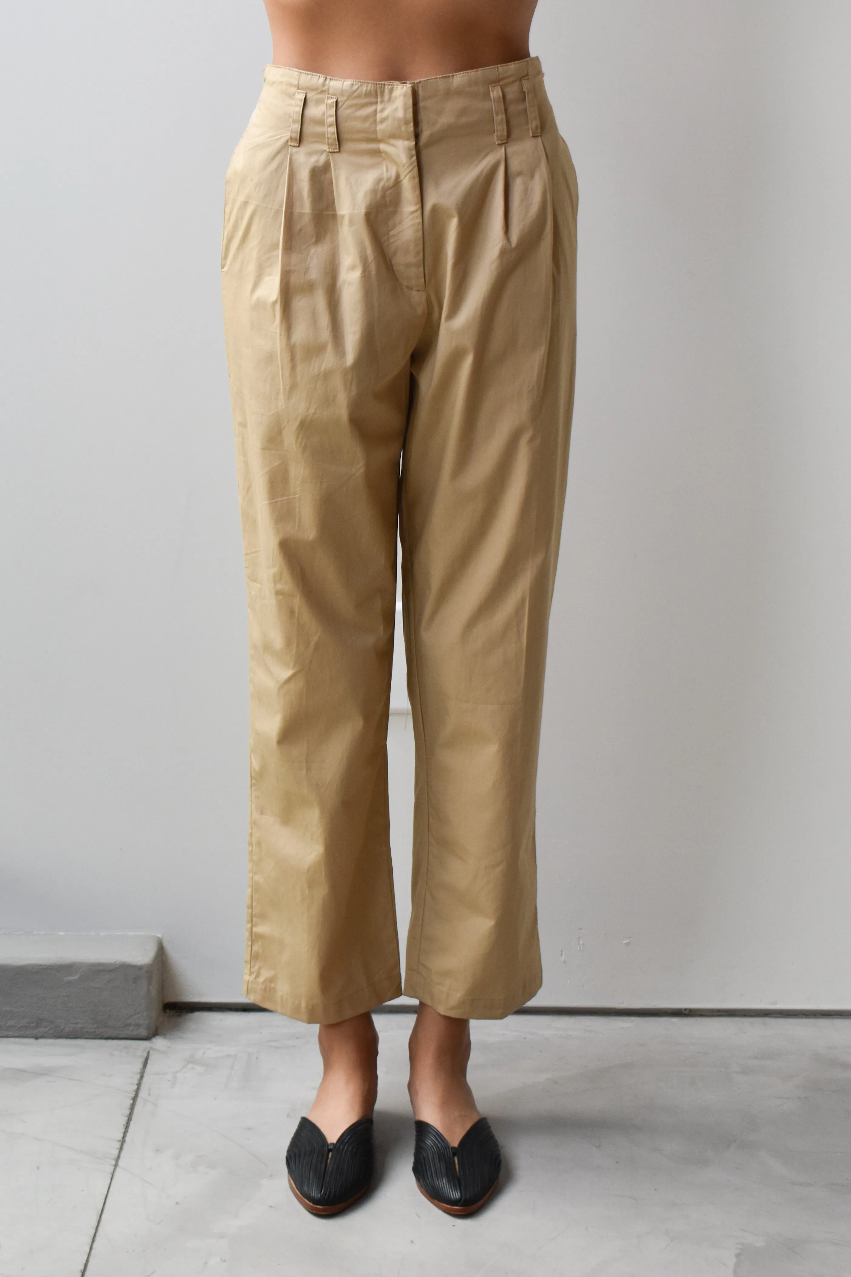 Cotton Poplin Trouser