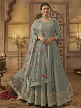 Embroidered Art Silk - Anarkali