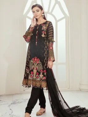 Embroidered Chiffon & Silk