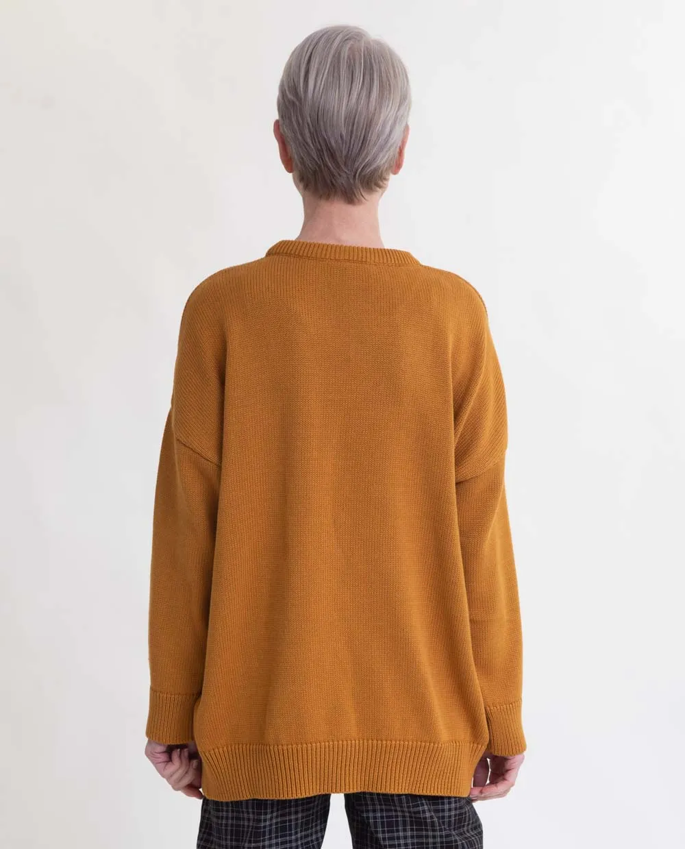 Faye-Marie Organic Cotton Jumper In Golden Tan