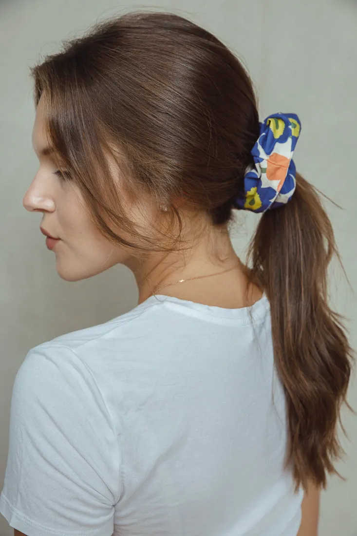 FLORAL COTTON SCRUNCHIES