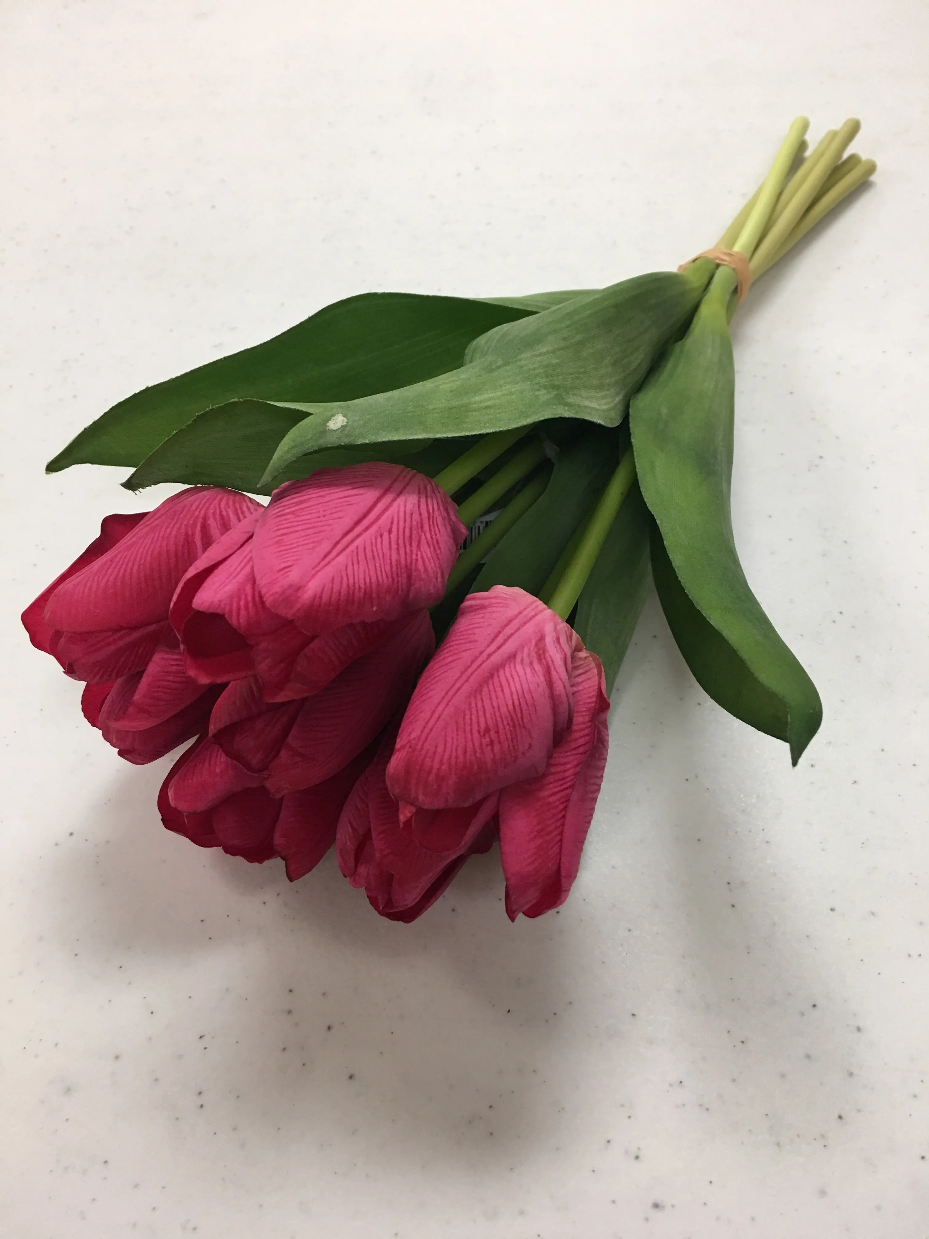 Fuchsia Silk Tulips Bouquet