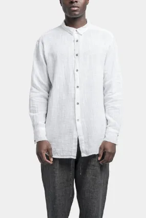 Gauze cotton shirt, White