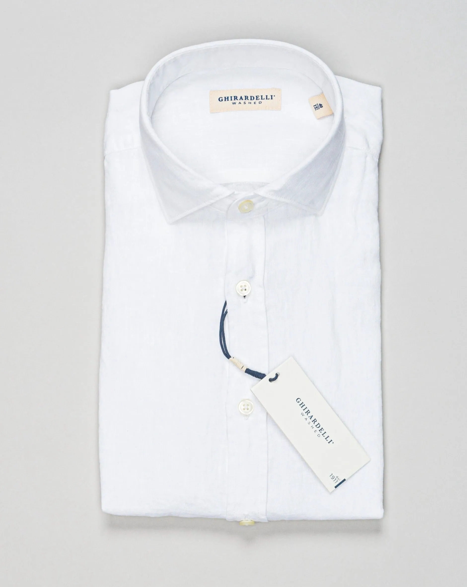 Ghirardelli Linen Shirt / White