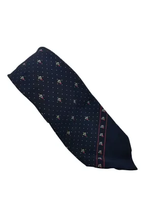 GRES 100% Silk Blue Fleur De Lis print Silk Tie (58)