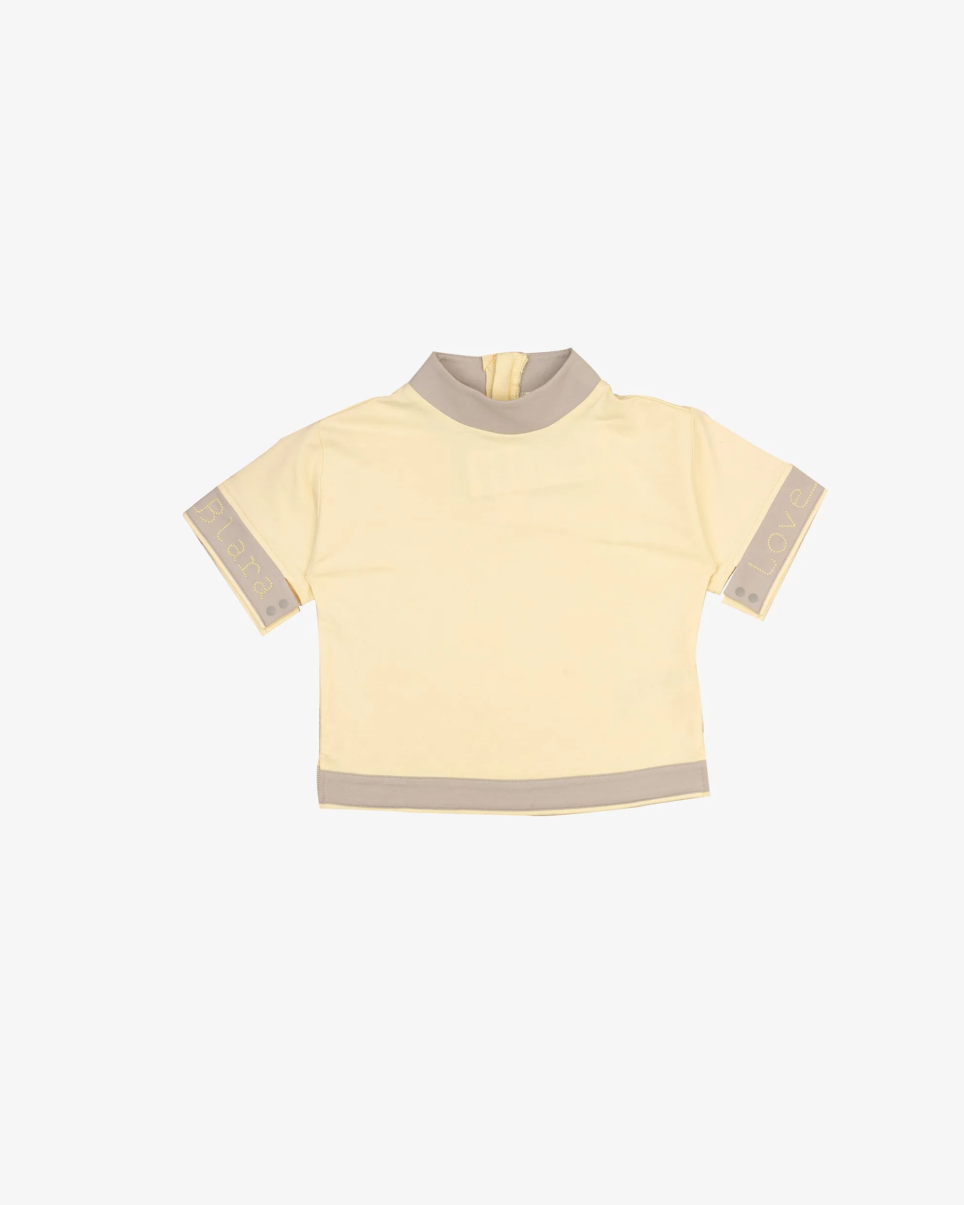 High-Neck Baggy T-Shirt