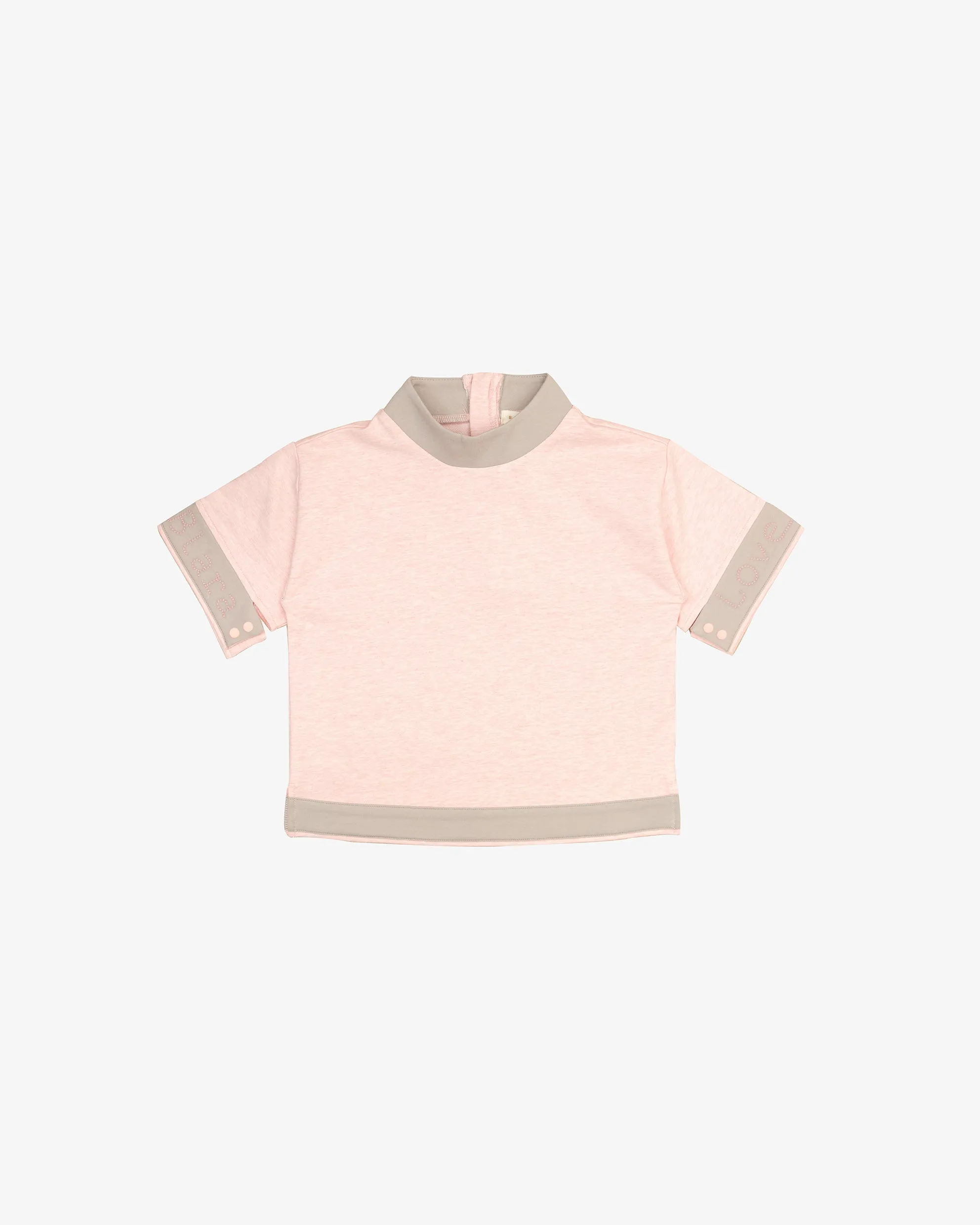 High-Neck Baggy T-Shirt