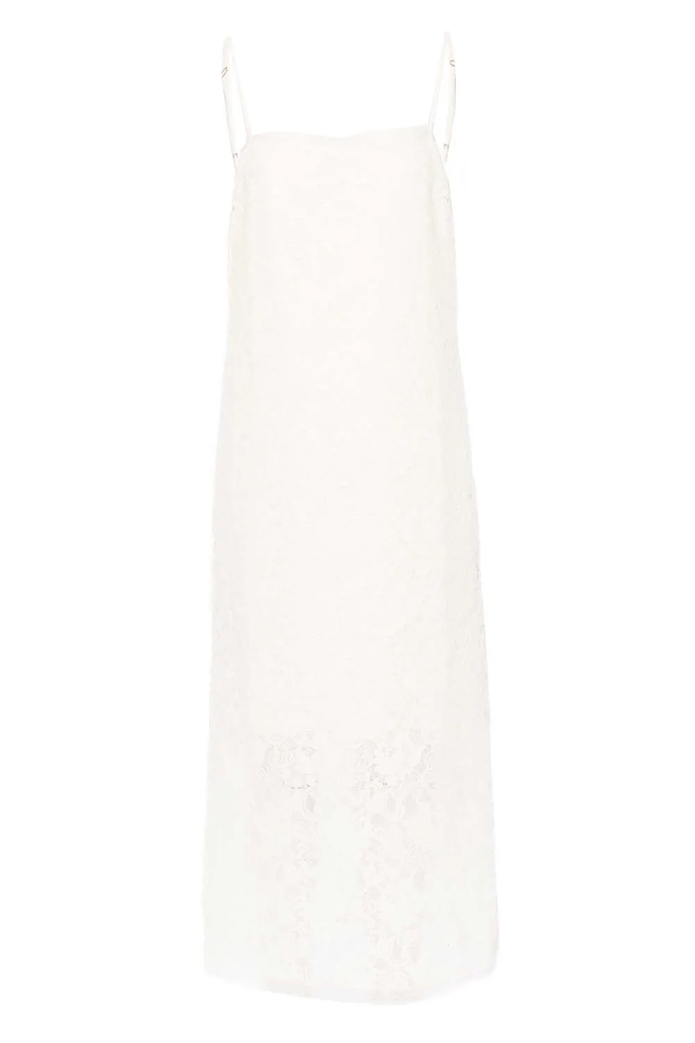 Ivory Lace Midi Dress